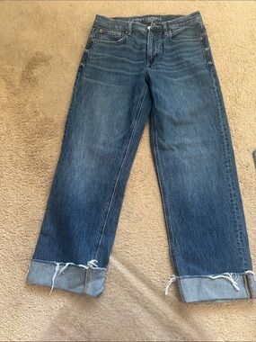 American Eagle Outfitters Boyfriend Jeans in Blue Denim